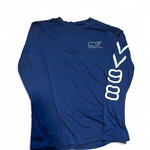 Vineyard Vines Men's Blue Long Sleeve Tee